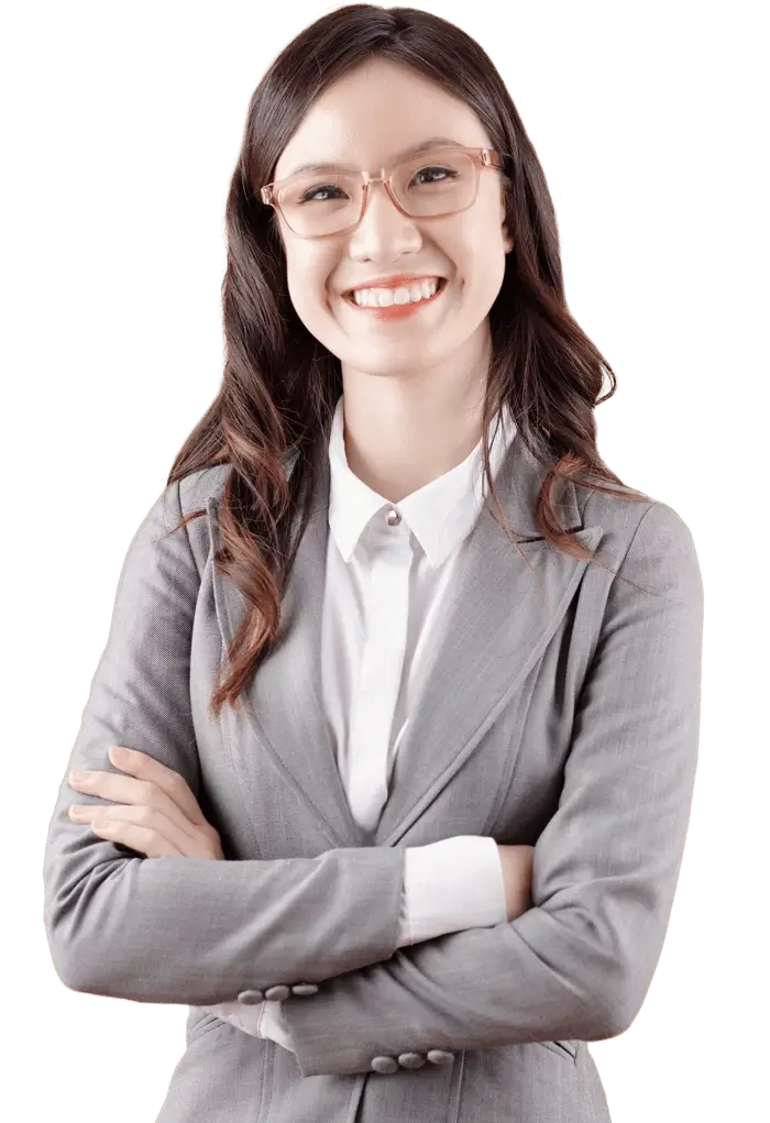 Smiling confident female finance vm59cgc